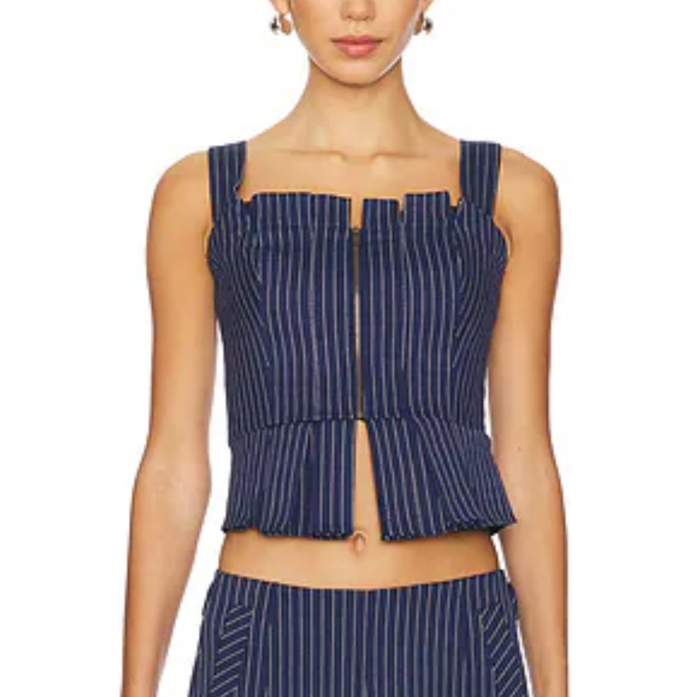 NWT Free people hold me close corset pinstripe top